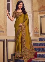 Chiffon Yellow Traditional Wear Printed Saree